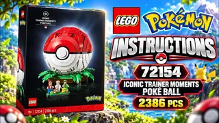 LEGO Pokémon 72154 Iconic Trainer Moments Poké Ball building instructions