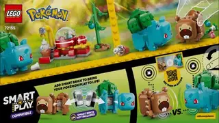 LEGO Pokémon 72155 Berry Bash with Bulbasaur and Bidoof building instructions