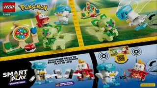LEGO Pokémon 72158 Sprigatito, Fuecoco and Quaxly Battle building instructions