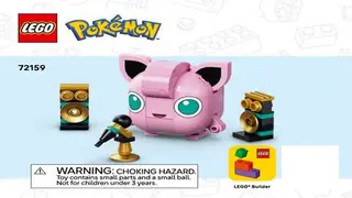 LEGO Pokémon 72159 Jigglypuff Concert building instructions