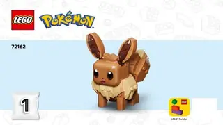 LEGO Pokémon 72162 Eevee and Lapras's Treasure Hunt building instructions