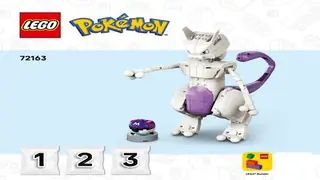 LEGO Pokémon 72163 Mewtwo's Lab Break building instructions