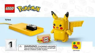 LEGO Pokémon 72164 Training House with Pikachu building instructions