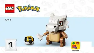 LEGO Pokémon 72166 Cubone and Gengar's Spooky Showdown building instructions
