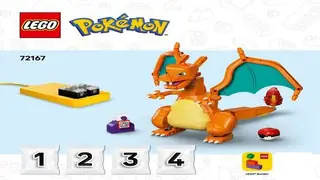 LEGO Pokémon 72167 Charizard vs. Jolteon Ultimate Battle building instructions
