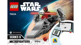 LEGO 75224 Star Wars - Sith Infiltrator Microfighter - MicroFighters building instructions