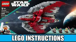 LEGO Star Wars 75362 Ahsoka Tano's T-6 Jedi Shuttle building instructions