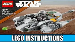 LEGO Star Wars 75363 The Mandalorian N-1 Starfighter Microfighter building instructions