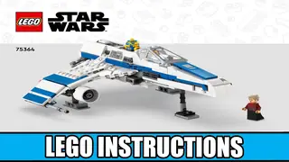LEGO Star Wars 75364 New Republic E-wing vs. Shin Hati's Starfighter building instructions
