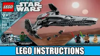 LEGO Star Wars 75383 Darth Maul's Sith Infiltrator building instructions