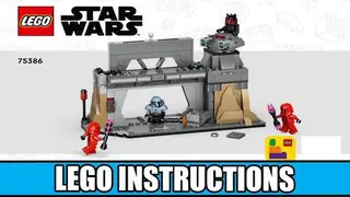 LEGO Star Wars 75386 Paz Vizsla and Moff Gideon Battle building instructions