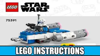 LEGO Star Wars 75391 Captain Rex Y-wing Microfighter building instructions