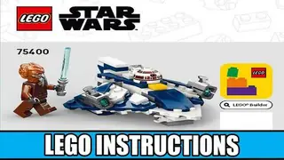 LEGO Star Wars 75400 Plo Koon's Jedi Starfighter Microfighter building instructions