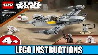 LEGO Star Wars 75410 Mando and Grogu's N-1 Starfighter building instructions