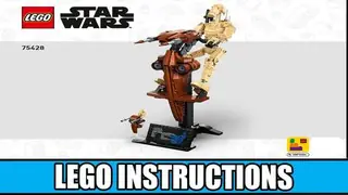 LEGO Star Wars 75428 Battle Droid with STAP building instructions