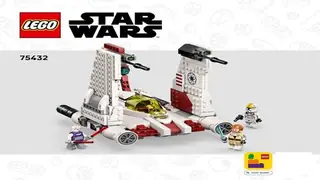 LEGO Star Wars 75432 V-19 Torrent Starfighter building instructions