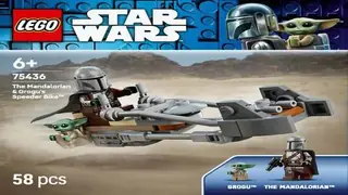LEGO Star Wars 75436 The Mandalorian & Grogu's Speeder Bike building instructions