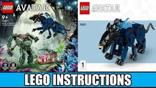 LEGO Avatar 75571 Neytiri & Thanator vs. AMP Suit Quaritch building instructions