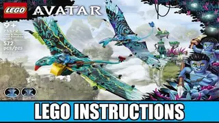 LEGO Avatar 75572 Jake & Neytiri's First Banshee Flight building instructions