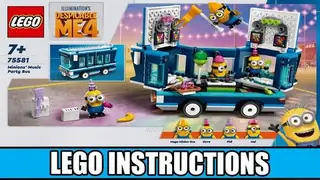 LEGO Despicable Me 75581 Minions' Music Party Bus building instructions