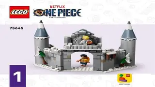 LEGO One Piece 75645 Battle at Drum Castle building instructions