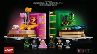 LEGO Wicked 75691 Glinda & Elphaba Bookends building instructions