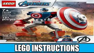 LEGO Marvel 76168 Captain America Mech Armor building instructions