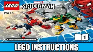 LEGO Marvel 76198 Spider-Man & Doctor Octopus Mech Battle building instructions