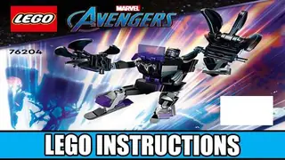 LEGO Marvel 76204 Black Panther Mech Armor building instructions