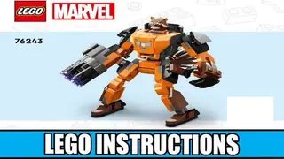 LEGO Marvel 76243 Rocket Mech Armor building instructions