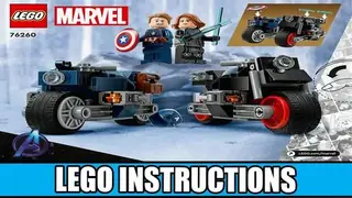 LEGO Marvel 76260 Black Widow & Captain America Motorcycles building instructions