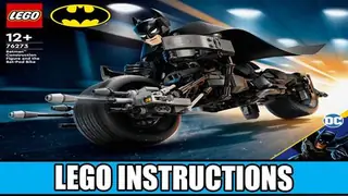 LEGO DC 76273 Batman Construction Figure and the Bat-Pod Bike building instructions