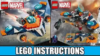 LEGO Marvel 76278 Rocket's Warbird vs. Ronan building instructions
