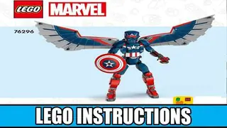 LEGO Marvel 76296 New Captain America Construction Figure building instructions