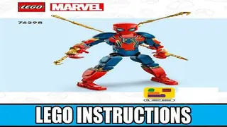 LEGO Marvel 76298 Iron Spider-Man Construction Figure building instructions