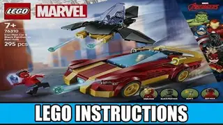 LEGO Marvel 76310 Iron Man Car & Black Panther vs. Red Hulk building instructions