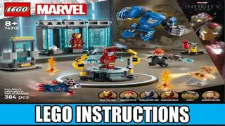 LEGO Marvel 76315 Iron Man's Laboratory: Hall of Armor building instructions