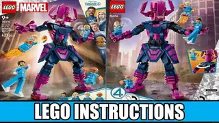 LEGO Marvel 76316 Fantastic Four vs. Galactus Construction Figure building instructions