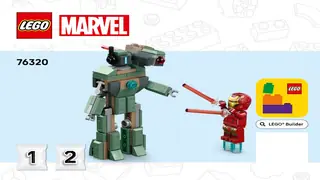 LEGO Marvel 76320 Iron Man & War Machine vs. Hammer Drones building instructions