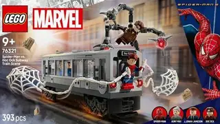 LEGO Marvel 76321 Spider-Man vs. Doc Ock Subway Train Scene building instructions