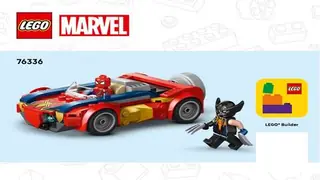 LEGO Marvel 76336 Spider-Man Car vs. Venomized Wolverine building instructions
