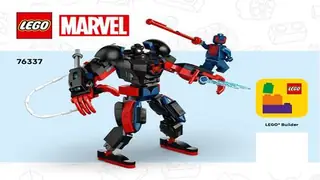 LEGO Marvel 76337 Miles Morales Mech vs. Spider-Man 2099 building instructions