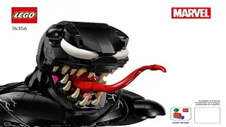 LEGO Marvel 76356 Venom Bust building instructions