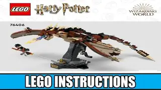 LEGO Harry Potter 76406 Hungarian Horntail Dragon building instructions