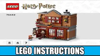 LEGO Harry Potter 76452 Quality Quidditch Supplies & Ice Cream Parlour building instructions