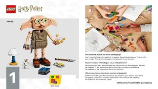 LEGO Harry Potter 76469 Dobby the Free Elf building instructions