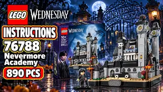 LEGO Wednesday 76788 Nevermore Academy building instructions