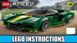 LEGO Speed Champions 76907 Lotus Evija building instructions