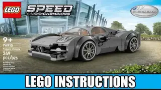 LEGO Speed Champions 76915 Pagani Utopia building instructions