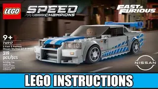 LEGO Speed Champions 76917 2 Fast 2 Furious Nissan Skyline GT-R (R34) building instructions